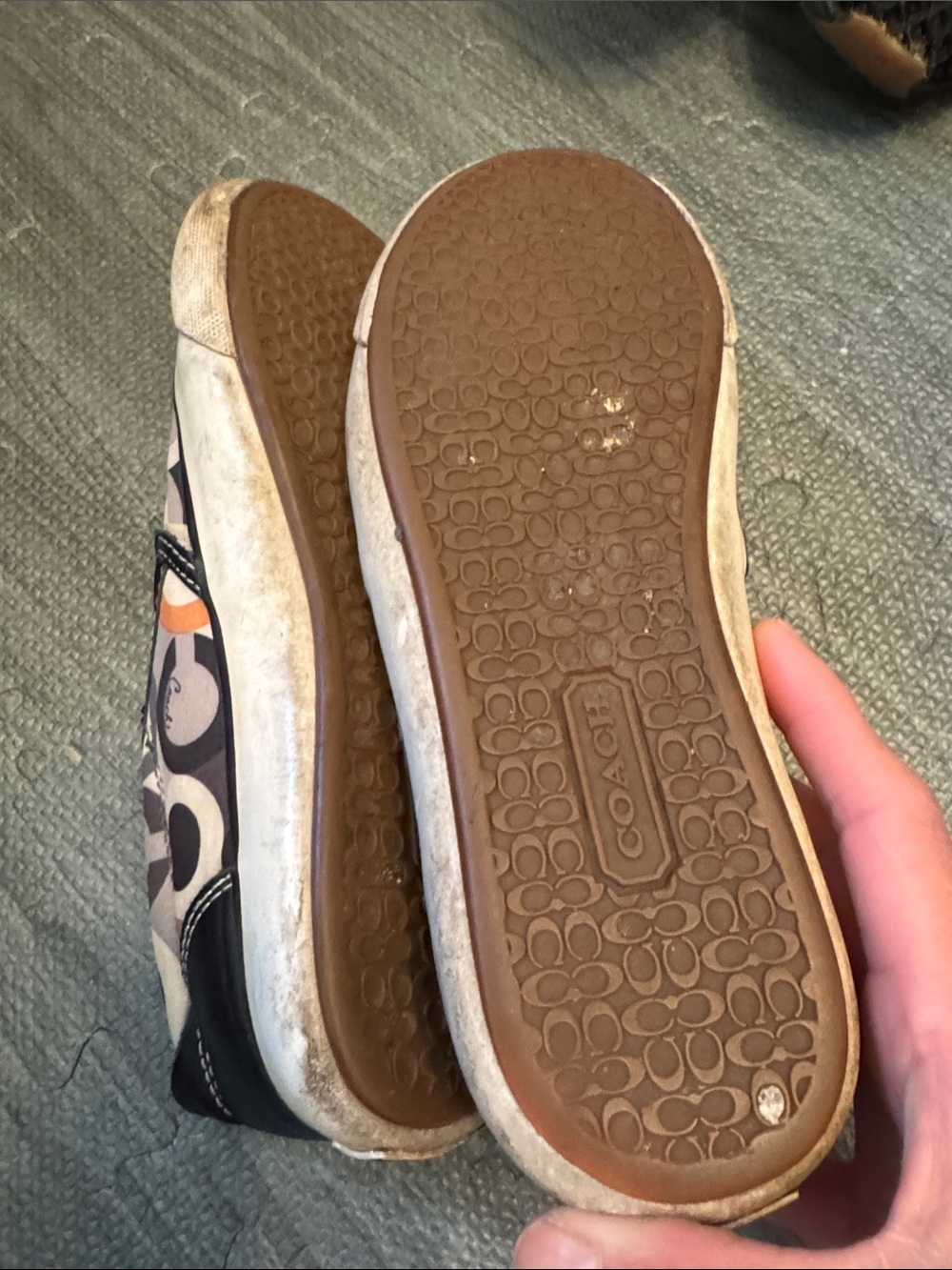 RARE Version Coach Signature Monogram Beale Slip-On Sneaker Sz 6B - Picture 6 of 8